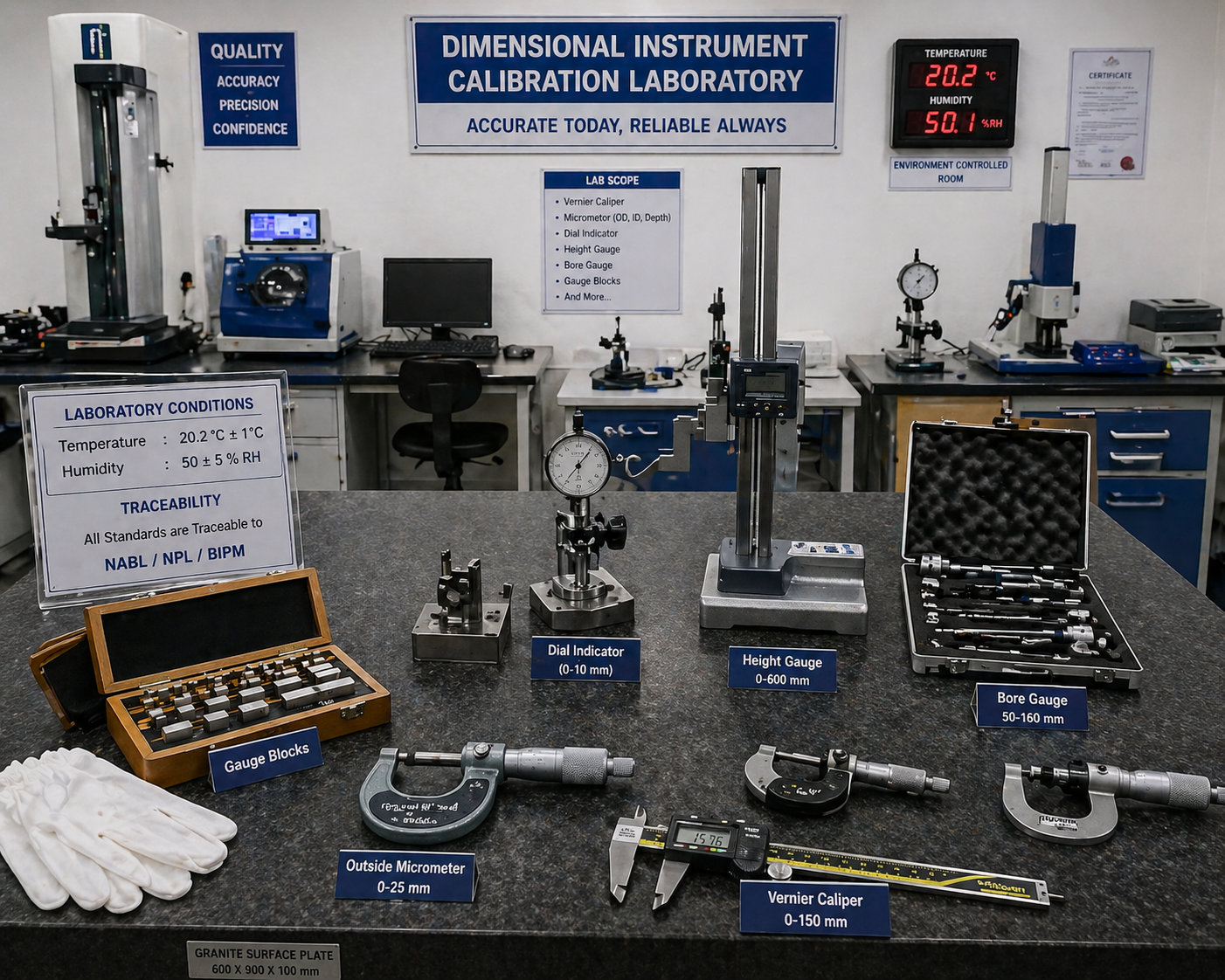Dimensional Instrument Calibration Laboratory