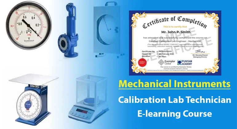 Mechanical Instruments Calibration Lab Technician Course
