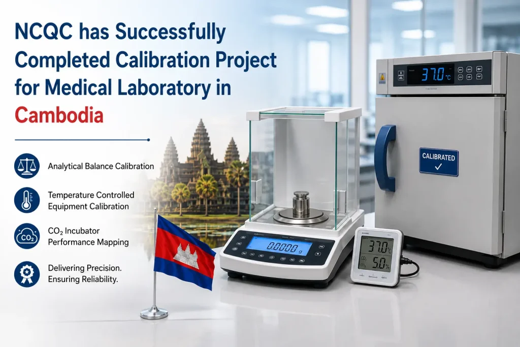 NCQC calibration project for medical laboratory in Cambodia