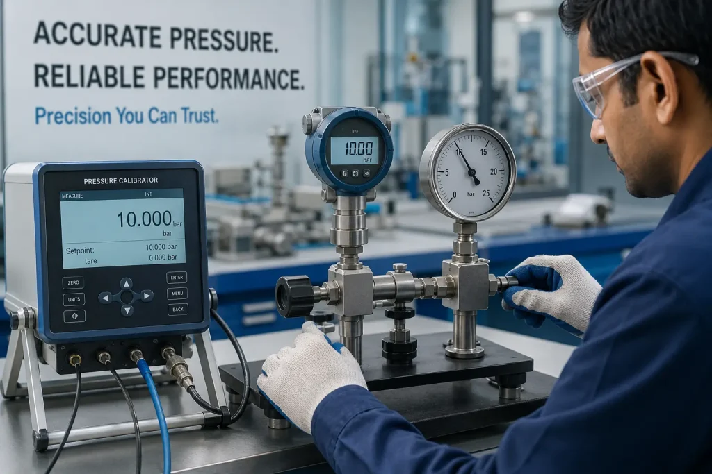 Pressure Calibration Services Using ISO/IEC 17025 Accredited Calibration Equipment
