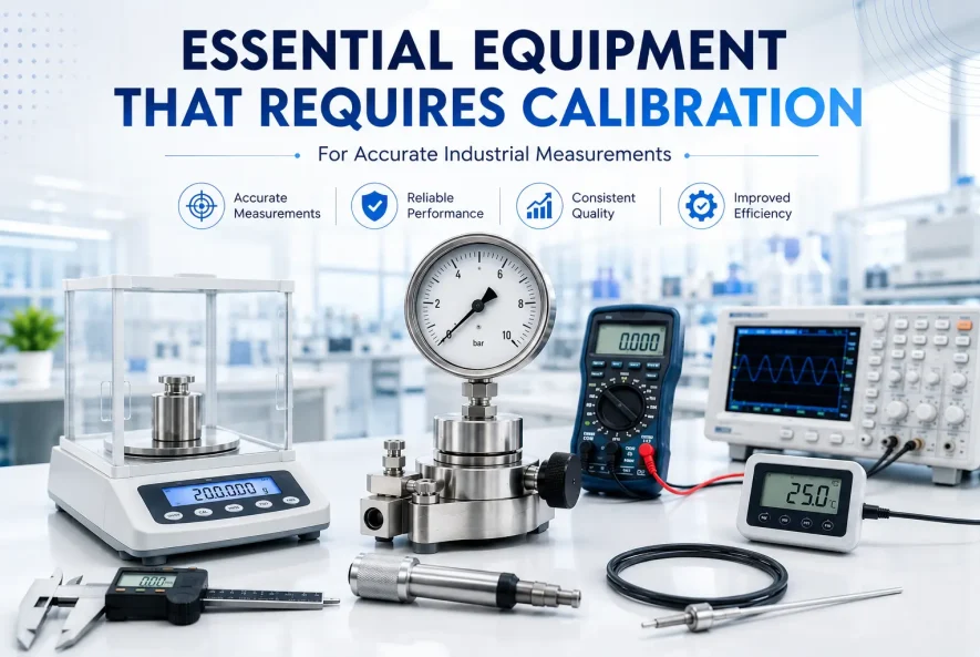 Essential industrial equipment requiring calibration for accurate measurements
