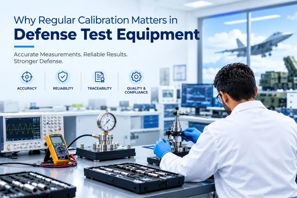 Defense test equipment calibration in a precision laboratory