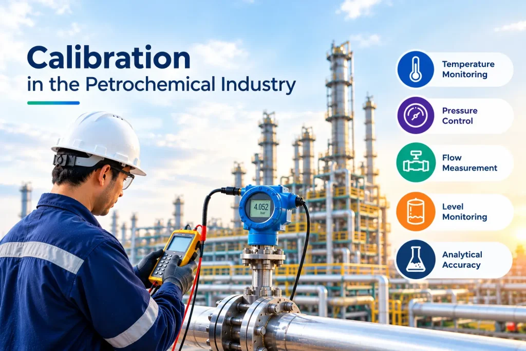 Instrument calibration in the petrochemical industry