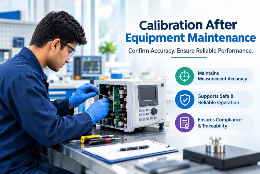 Calibration after equipment maintenance for accurate measuring instruments